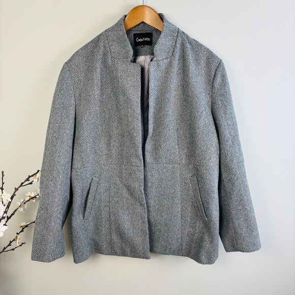 Chou Yatou Open Front Coat Size 2X - Picture 2 of 4